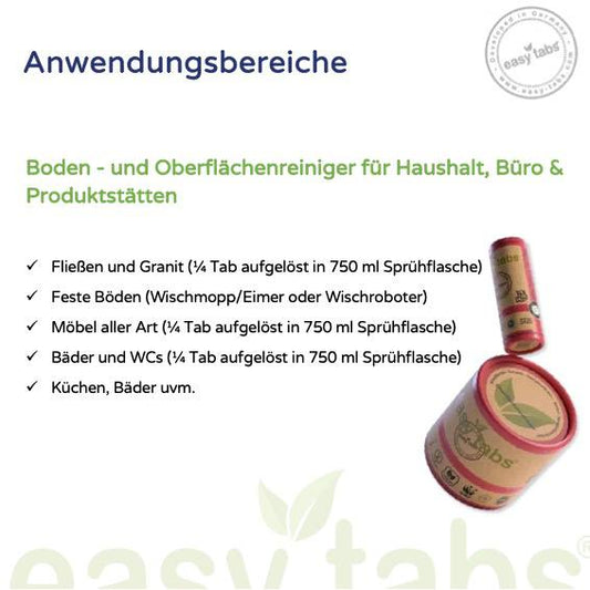 easy-tabs Magenta - Oberflächenreiniger - 10 Stück