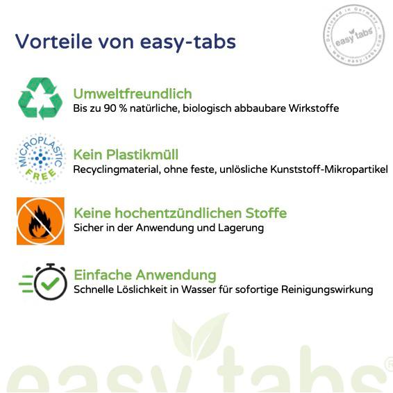 easy-tabs Magenta - Oberflächenreiniger - 5 Stück